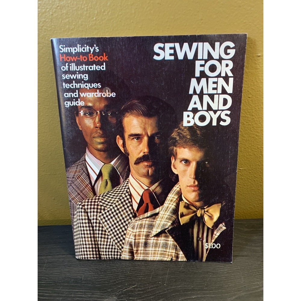 VINTAGE SIMPLICITY HOW-T0 BOOK OF SEWING FOR MEN AND BOYS 1973 SOFTCOVER